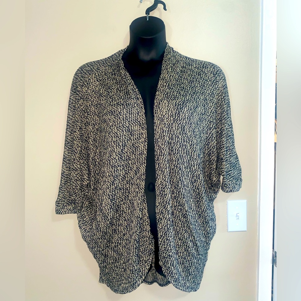 Cato Woman Womens Loose Knit Open Front Bat Wing Dolman Cardigan Sweater size L